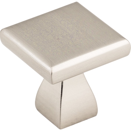 Elements 1" Overall Length Satin Nickel Square Hadly Cabinet Knob 449SN